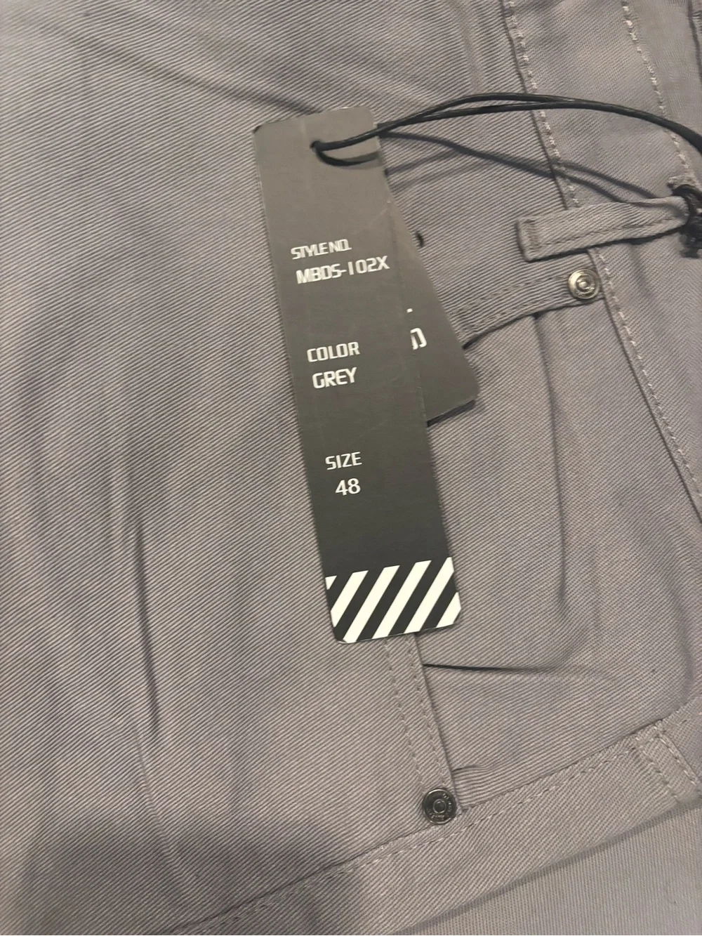 Denim & Rivets Mens Stretch Pants Gray Straight Leg 5 Pocket/ Sizes Vary NWT